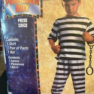 HALLOWEEN COSTUME RUBIE’S PRISONER BOY  MEDIUM SIZE 8  PERFECT CONDITION
